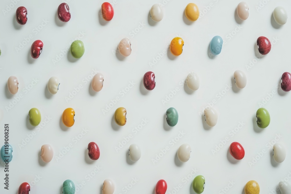 Colorful jelly beans on white background Colorful jelly beans on white background