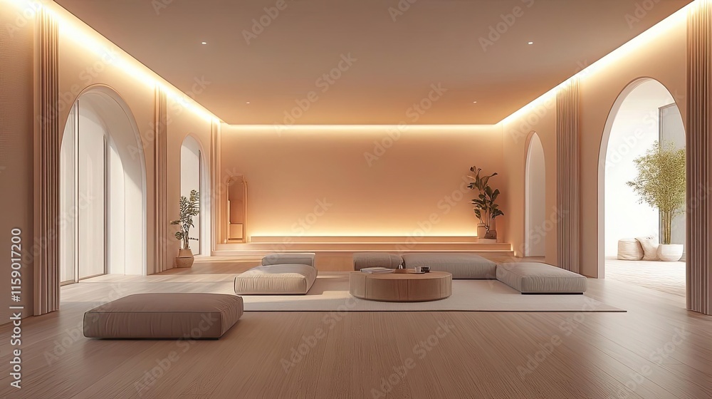 Neutraltone minimalist living room Neutraltone minimalist living room