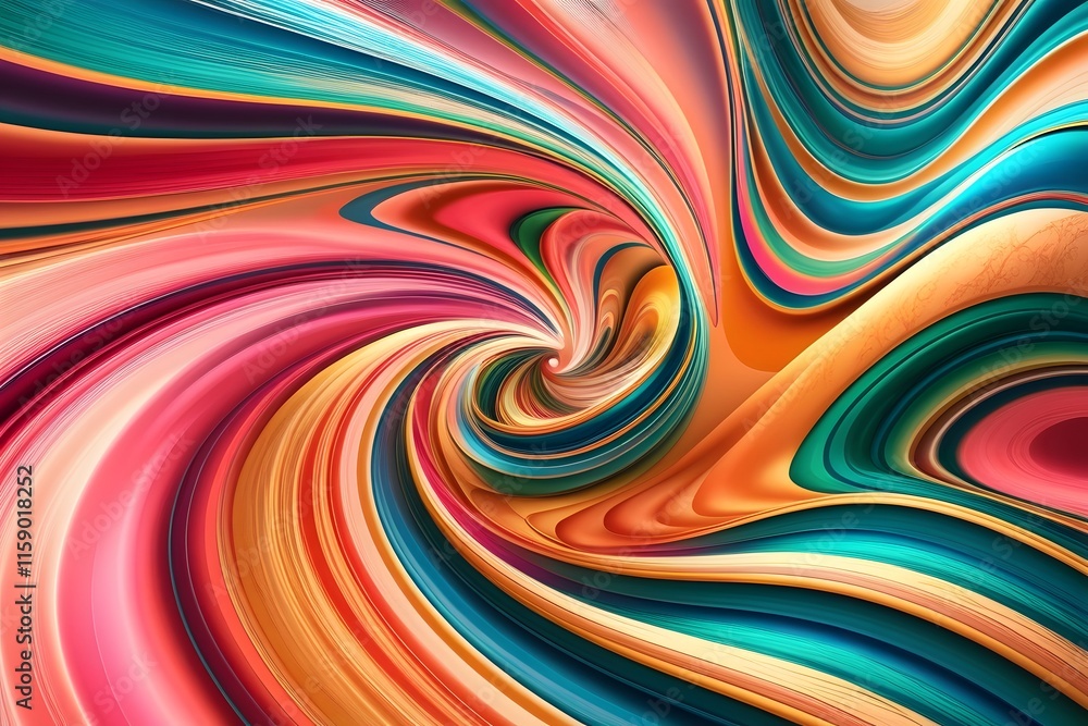 Obraz premium A colorful wavy background
