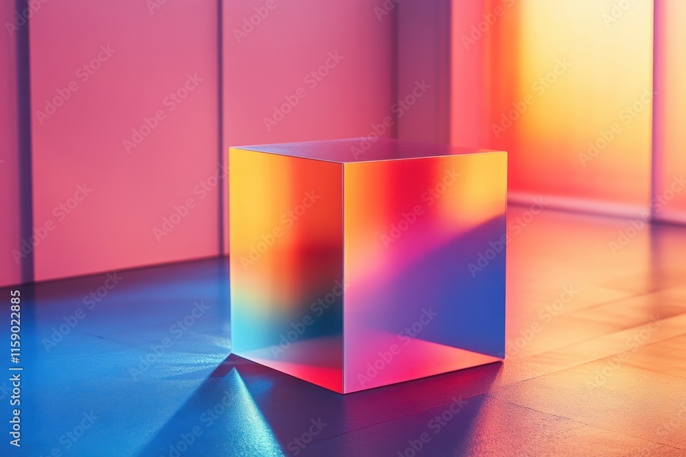 3d render of a red cube with background 3d render of a red cube with background