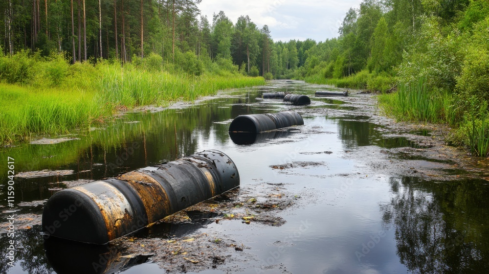 Pollution in Rivers with Educational Labels and Natural Background Pollution in Rivers with Educational Labels and Natural Background