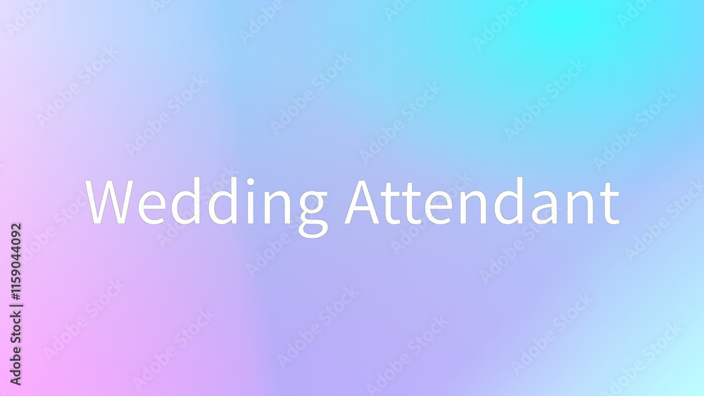 Wedding Attendant のグラデーション背景イラスト Wedding Attendant のグラデーション背景イラスト
