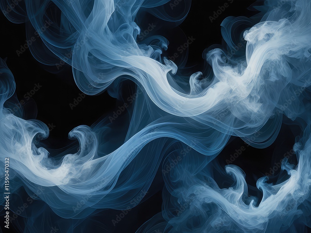 Fototapeta premium smoke on transparent background, smoke, abstract smoke background, smoke on black