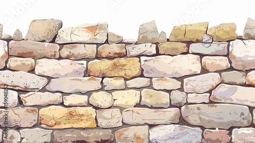 Antique Old Brick Wall Texture for Graphic Design Background