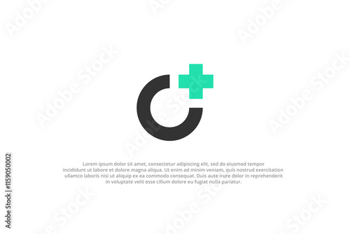 letter o plus or hospital medical logo