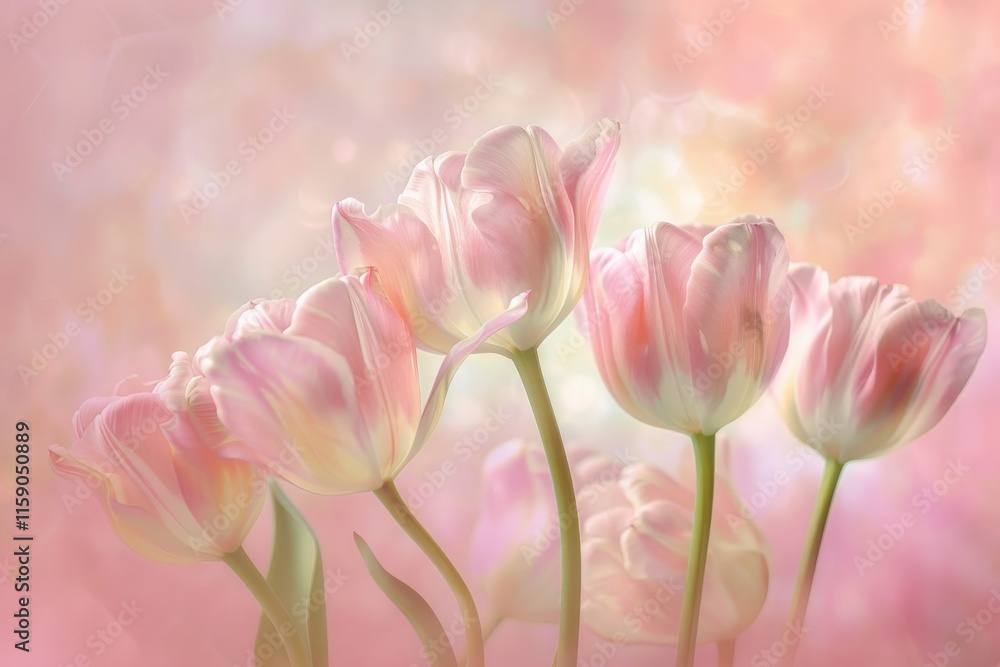 blurry field with pink tulips. Romantic spring or Valentine's concept. MZ blurry field with pink tulips. Romantic spring or Valentine's concept. MZ