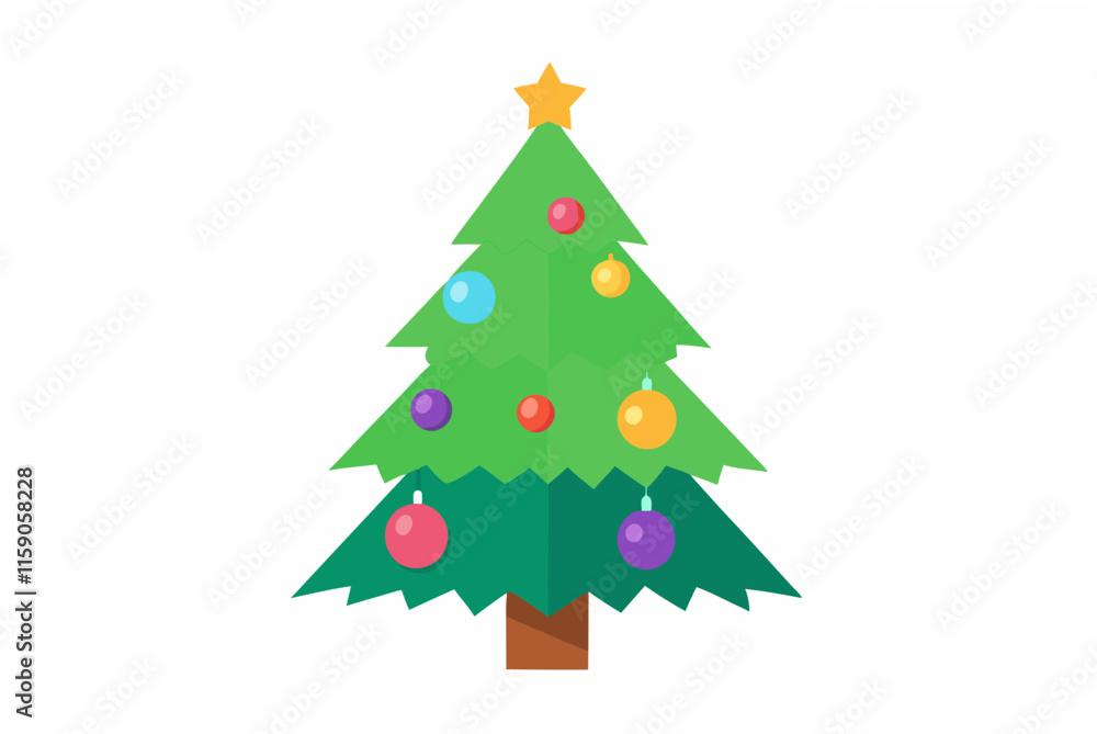 christmas tree on white christmas tree on white