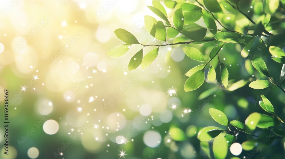 Bright Green Leaves with High Contrast and Texture Bright Green Leaves with High Contrast and Texture