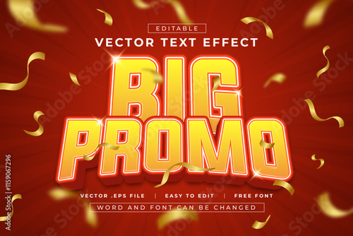 Big Promo 3D Editable Text Effect