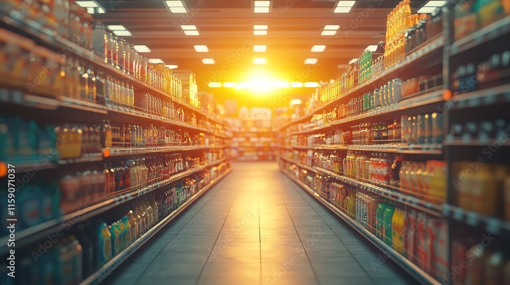 Shopping Center Aisle Motion Blur Background Shopping Center Aisle Motion Blur Background