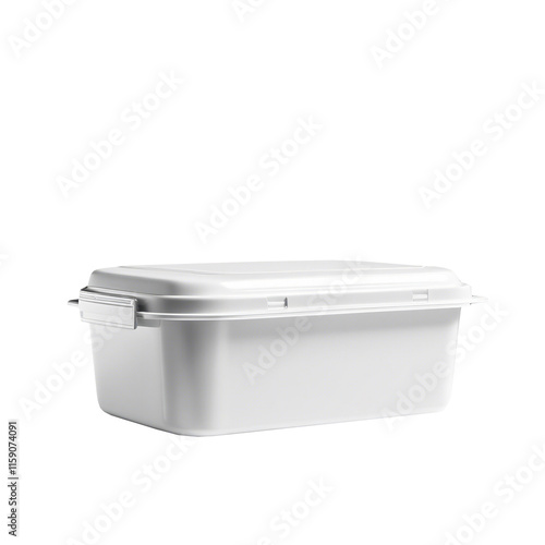 Small snack box container. Containers for travel, kids, school, lunch. White mockup