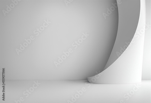 Minimalist background with a plain white color, smooth texture, and even lighting for a clean, modern look