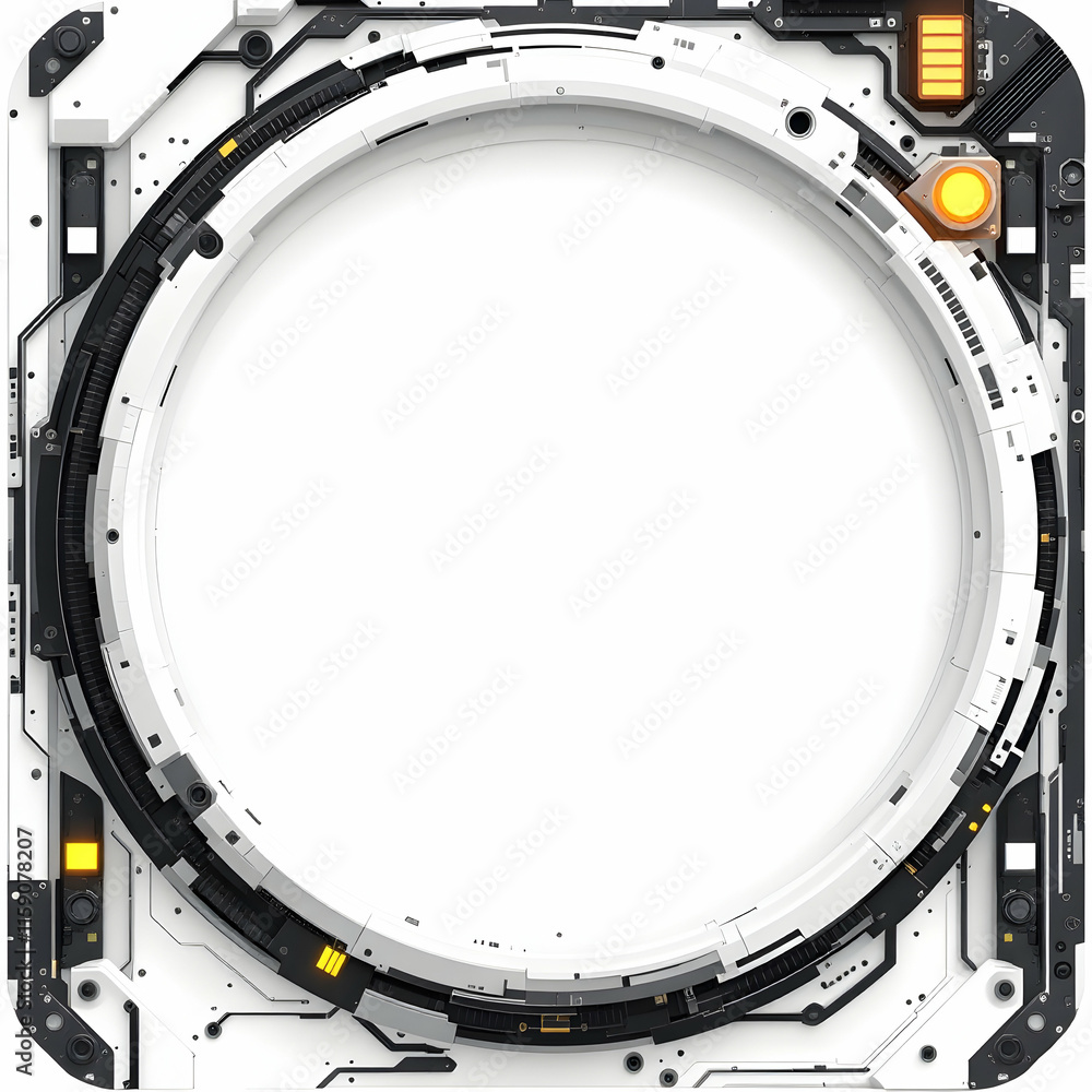 Obraz premium Mech border copy space area