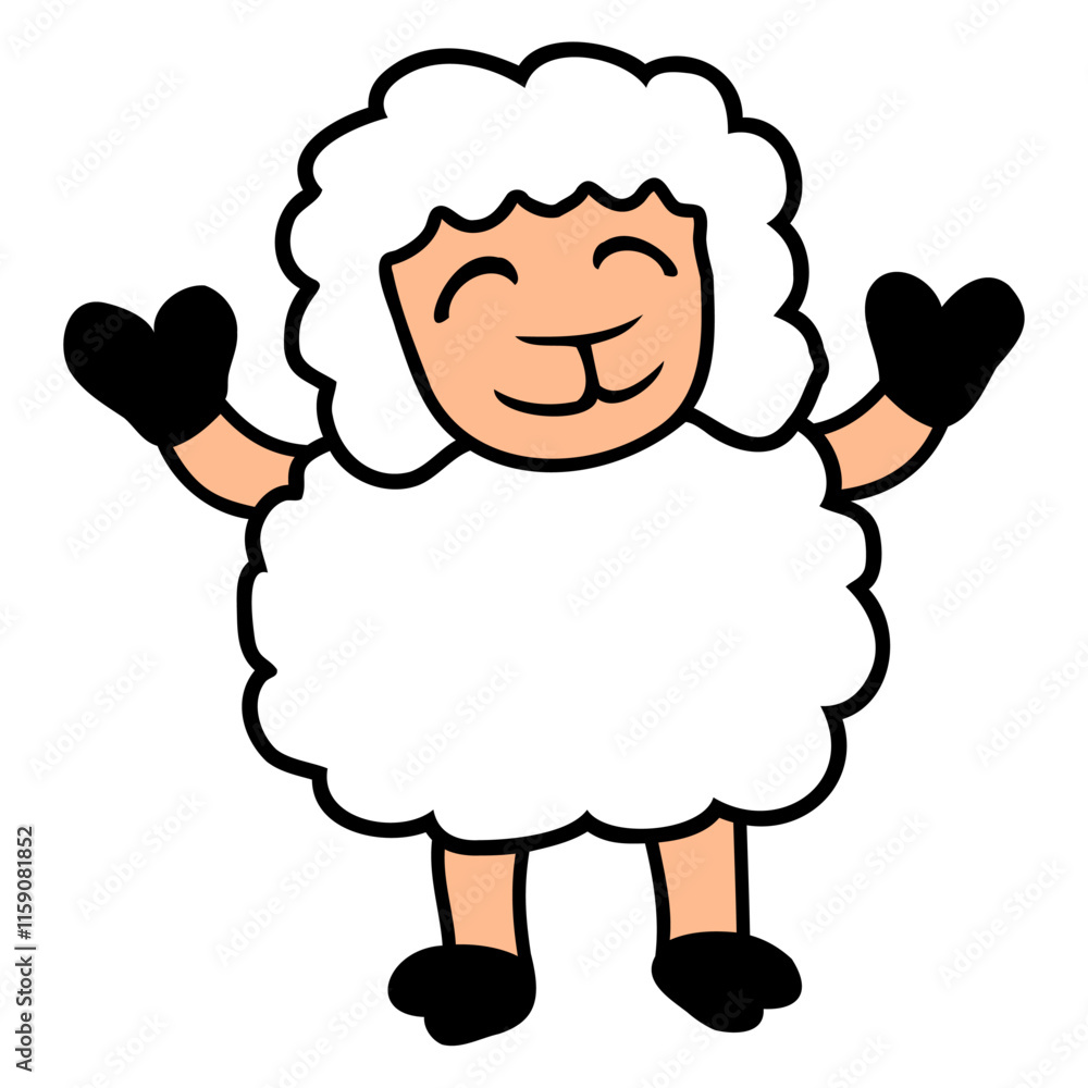 Sheep Baby Standing Cute Cute Lamb Child Happy Fun Design Lover Art Vector Illustration Card T-Shirt Poster Sticker Graphic Print Decorative Drawing Isolated Logo Decoration Symbol Creative Cool Style Sheep Baby Standing Cute Cute Lamb Child Happy Fun Design Lover Art Vector Illustration Card T-Shirt Poster Sticker Graphic Print Decorative Drawing Isolated Logo Decoration Symbol Creative Cool Style