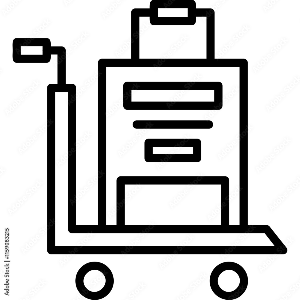 Luggage Cart Icon