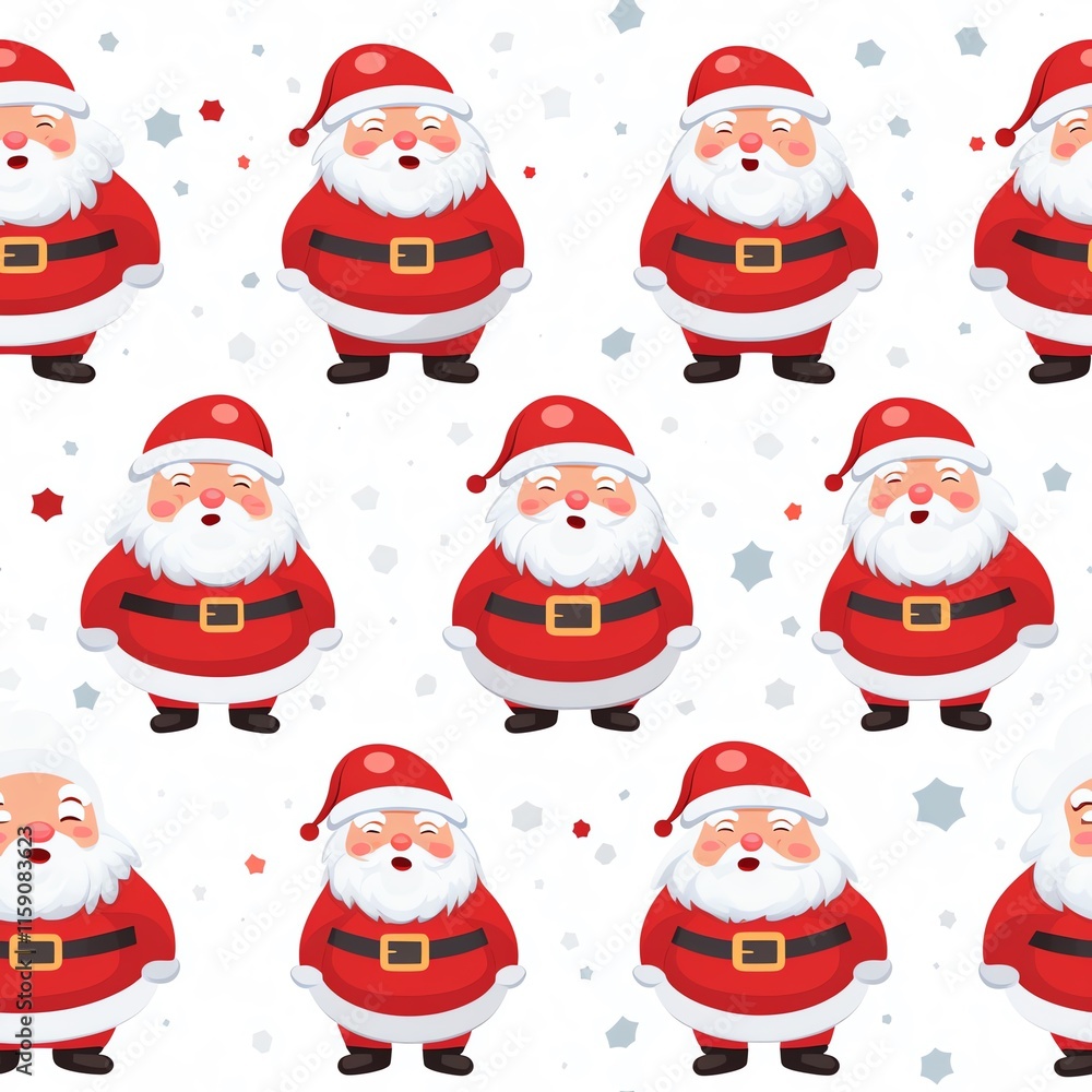 a group of santa claus a group of santa claus