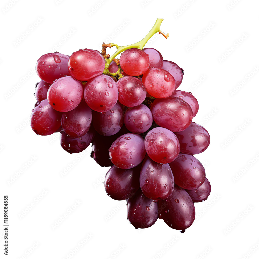 Fototapeta premium a bunch of grapes on a black background