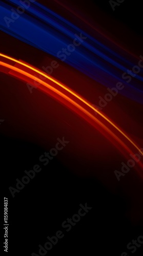 Red and Blue lights against a dark background. Abstract vertical background.