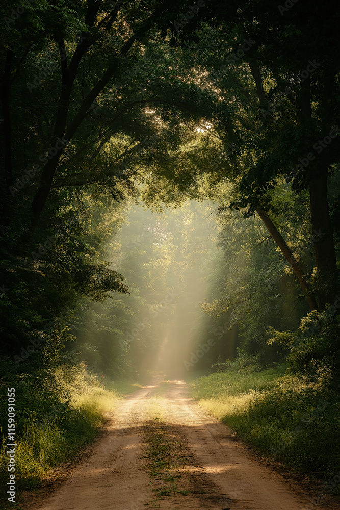 Sunlit Forest Path Sunlit Forest Path
