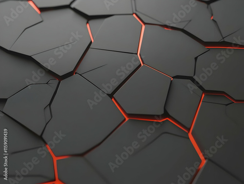 Abstract 3D Background Dark Grey Cracked Texture