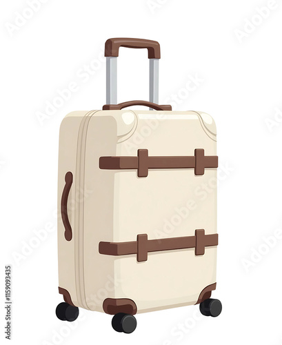 suitcase isolated on white photo