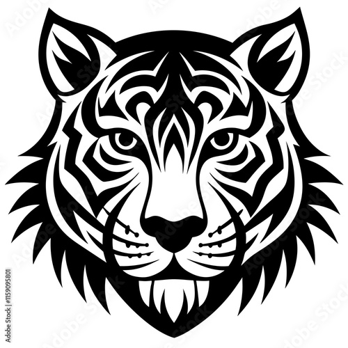 tiger head vector