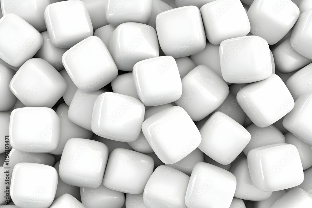 White Cube 3D Abstract Background White Cube 3D Abstract Background