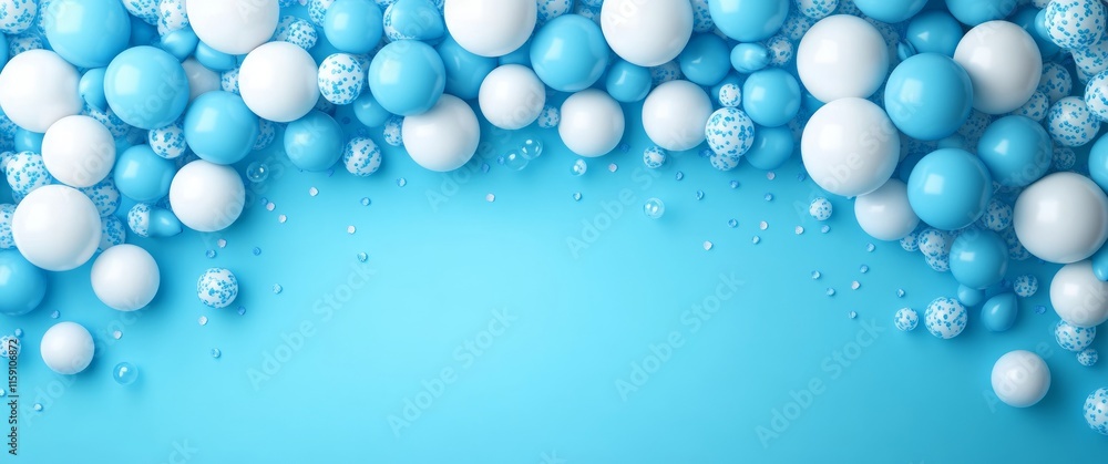 Party Balloons on Soft Background Party Balloons on Soft Background