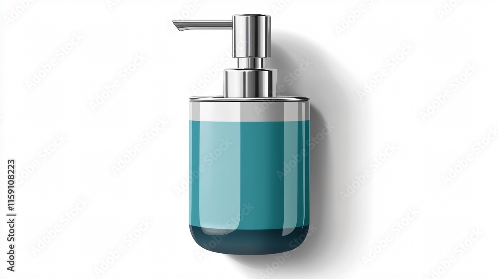 Fototapeta premium Modern Wall Mounted Soap Dispenser Vector Illustration