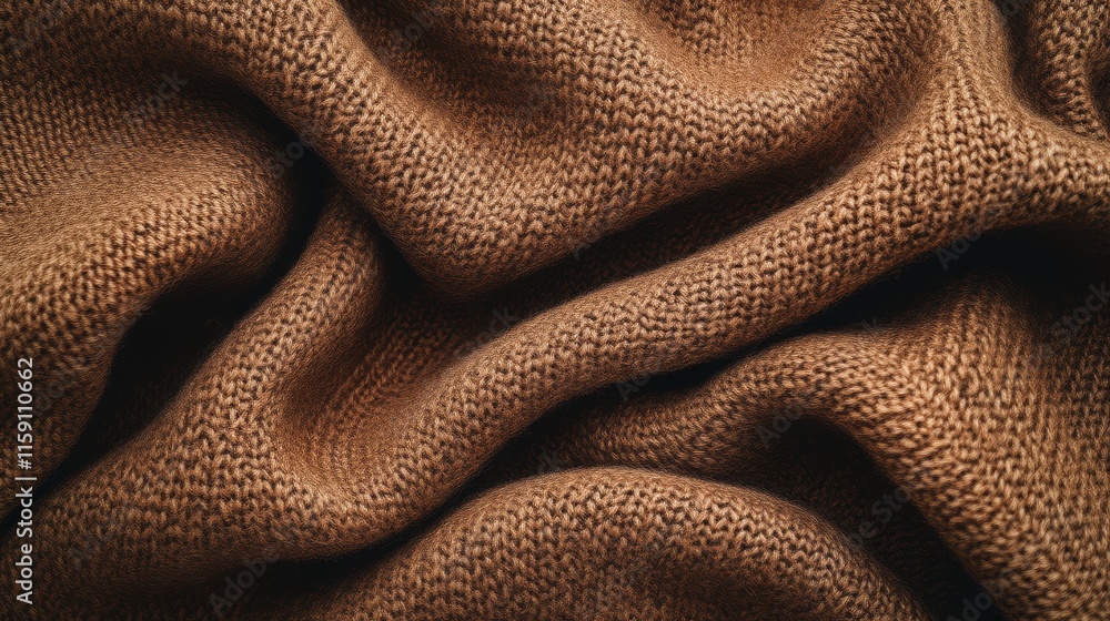 A close-up of soft, textured brown fabric, showcasing its wavy folds and intricate weave patterns. A close-up of soft, textured brown fabric, showcasing its wavy folds and intricate weave patterns.