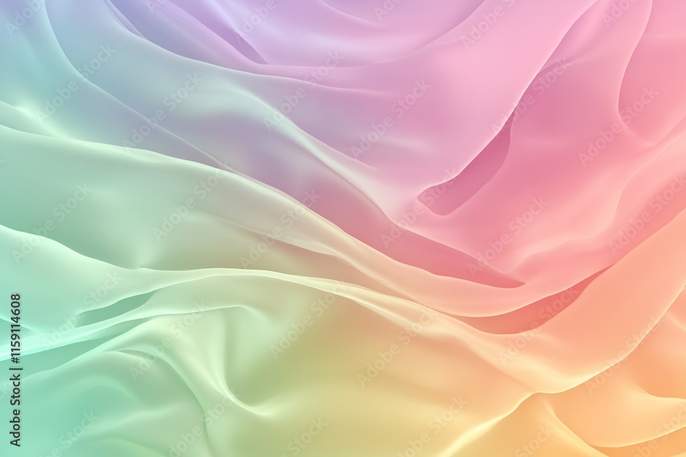 Soft pastel colors blend seamlessly, creating gentle, flowing fa Soft pastel colors blend seamlessly, creating gentle, flowing fa