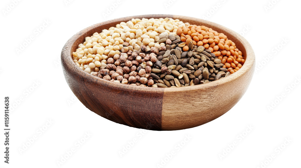 Seed food bowl isolated on white transparent background Seed food bowl isolated on white transparent background