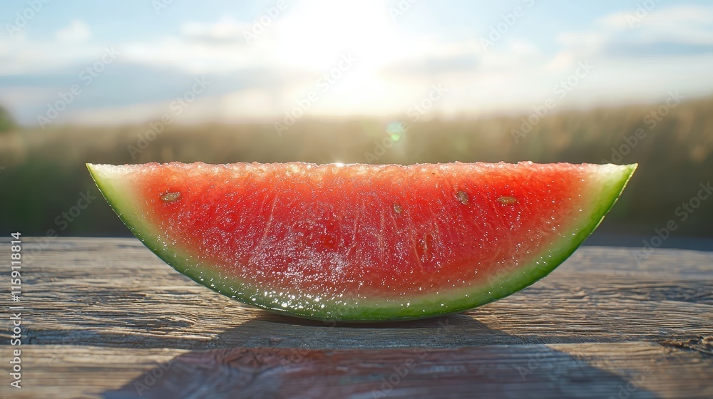 Bright Summer Watermelon Slice