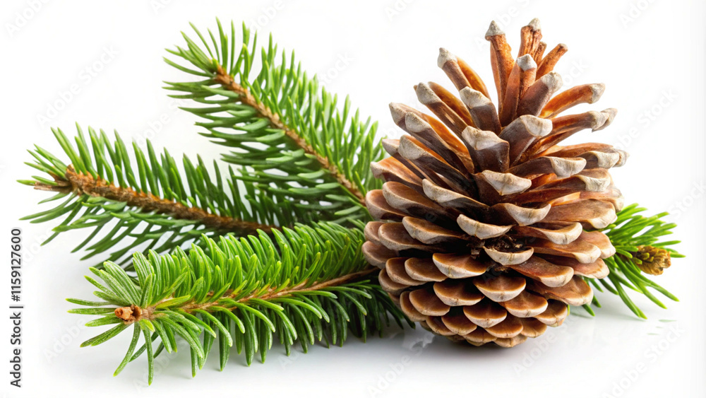 pine cones on a white pine cones on a white