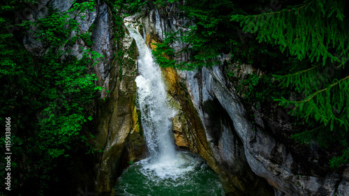 Hiking Tatzlwurm Waterfalls Bavaria Germany photo