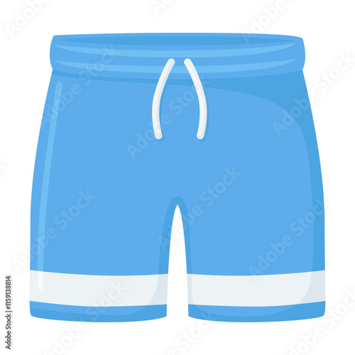Shorts Emoji Icon Illustration. Sport Wear Vector Symbol Emoticon Design Doodle Vector.