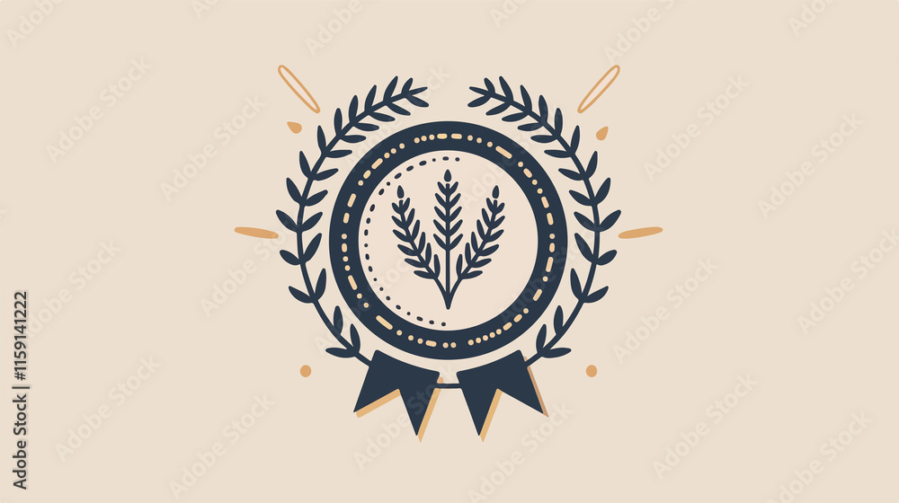 Fototapeta premium Creative Homemade Label Badge Burst Seal Sticker Vector Design