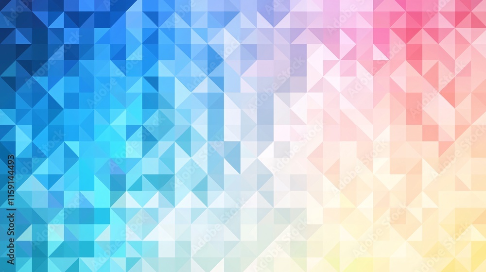 Obraz premium of geometric patterns, blended with an image of soft hues, highlighting artistic design. | [abstract]:[background] 