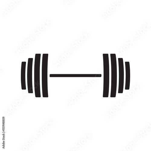 dumbbell isolated on white