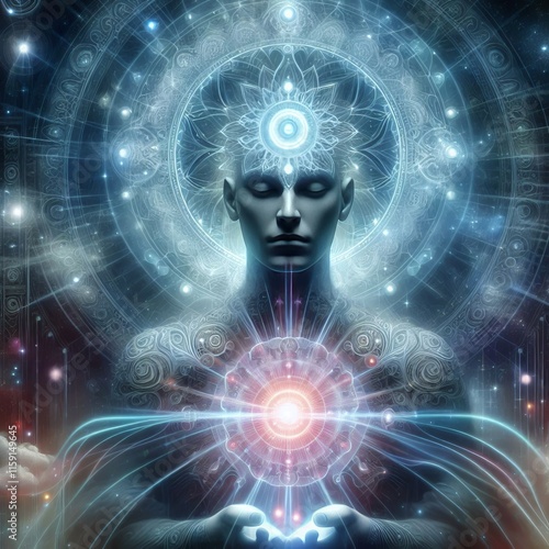 246 Spiritual vision (aura) Illustrating the concept of seeing s