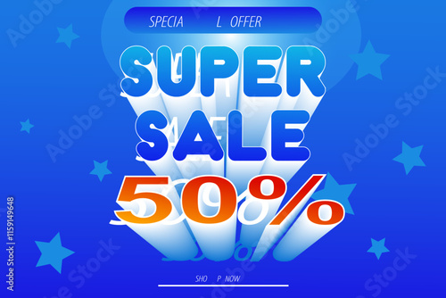 Super Sale background template design