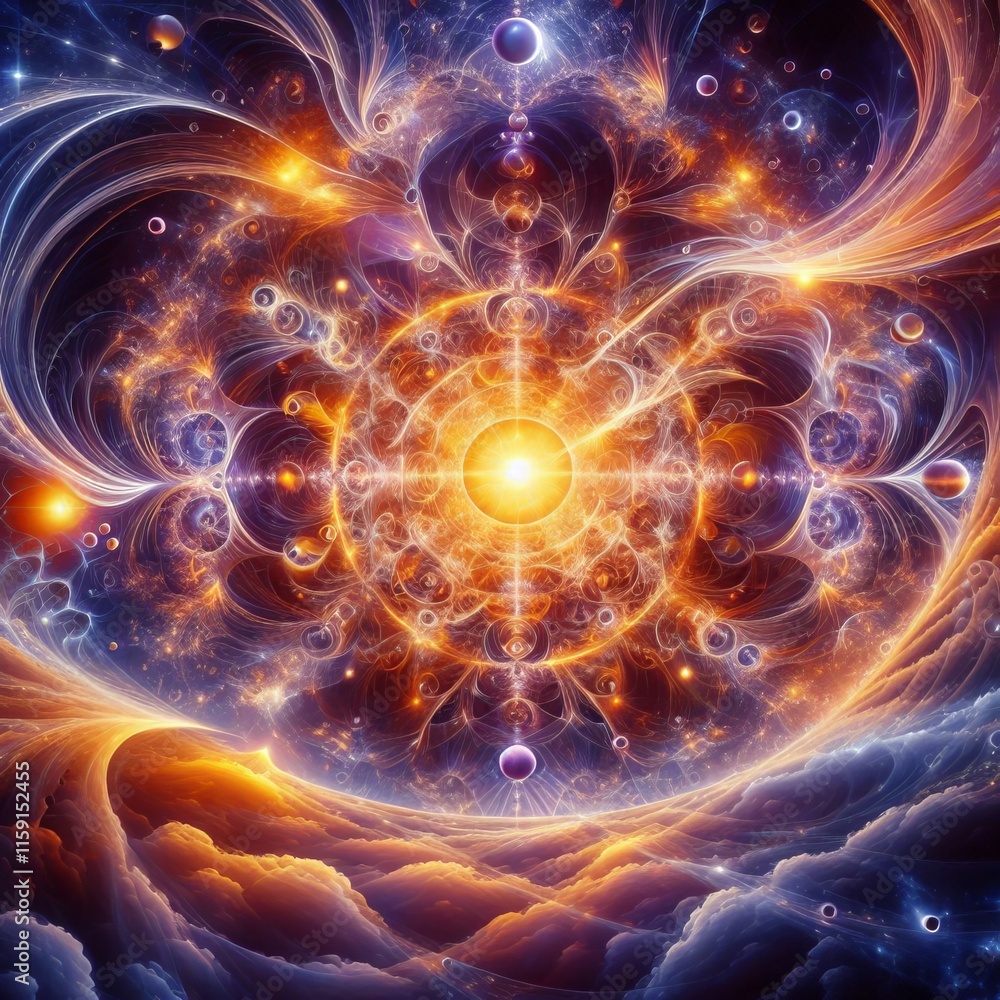 Obraz premium 248 Fractal patterns expanding from consciousness Izobrajenie 3