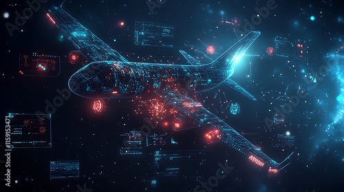 Digital Airplane Flight Data System Visualization