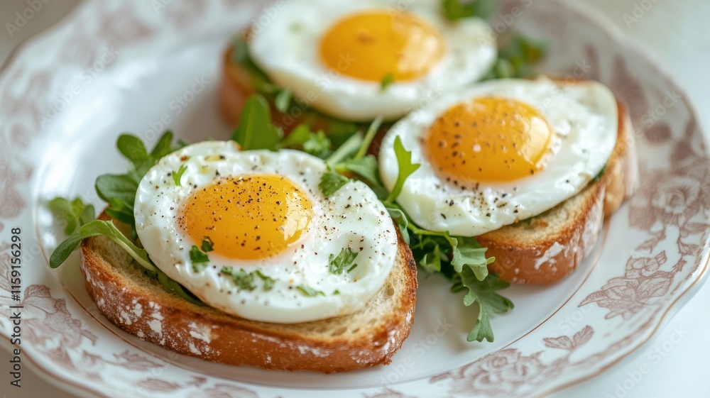 Neatly arranged egg sandwiches on decorative plate, fresh Easter charm. Easter Neatly arranged egg sandwiches on decorative plate, fresh Easter charm. Easter