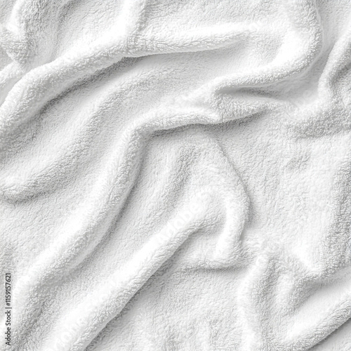 Wallpaper Mural white cotton fabric towel texture abstract isolated on white background. Torontodigital.ca