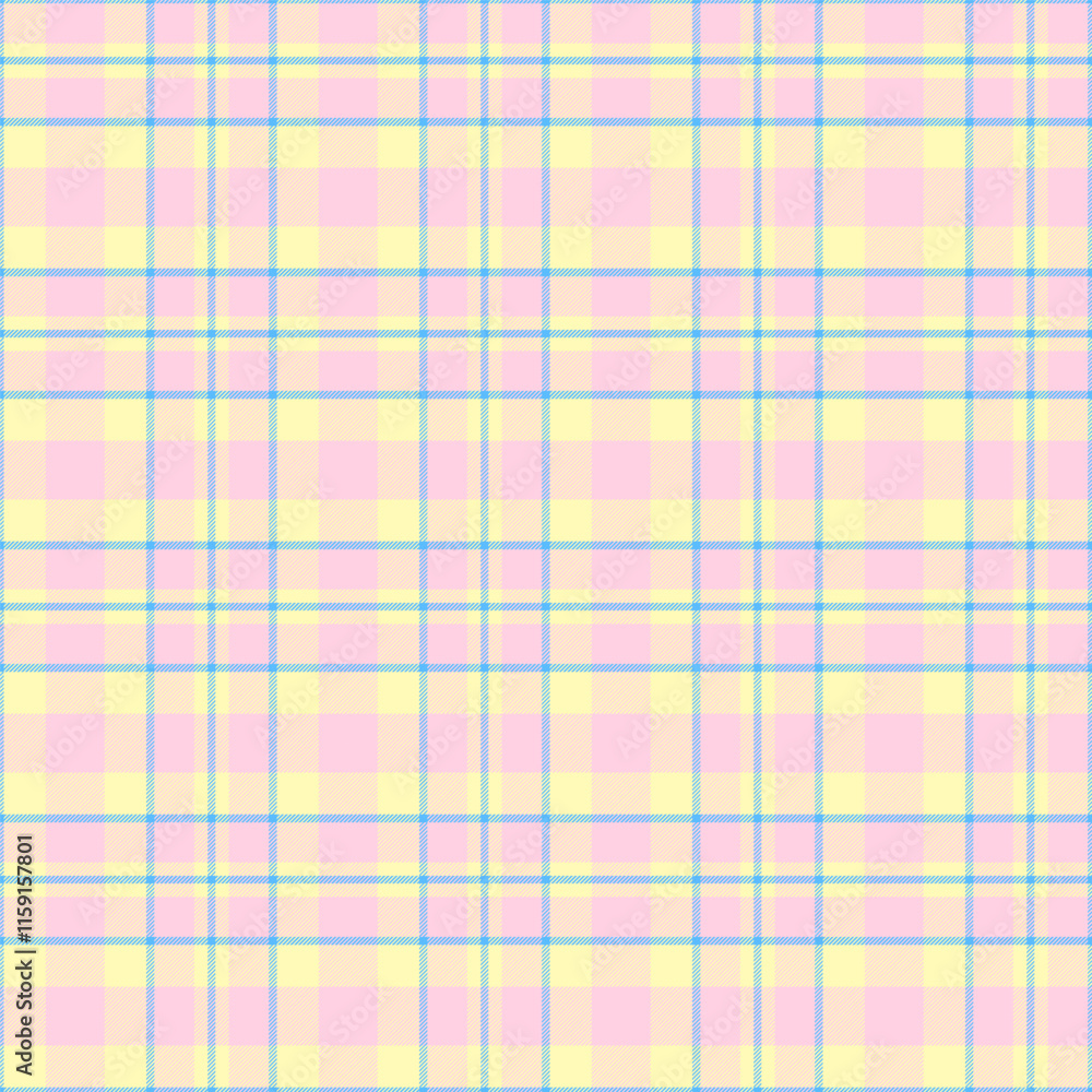 Plaid pattern with twill weave in pastel colors.Tartan check seamless pattern.Vector illustration geometric background for fabric and paper. Plaid pattern with twill weave in pastel colors.Tartan check seamless pattern.Vector illustration geometric background for fabric and paper.
