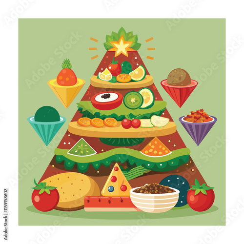 A Delicious Mexican Food Vector Illustration