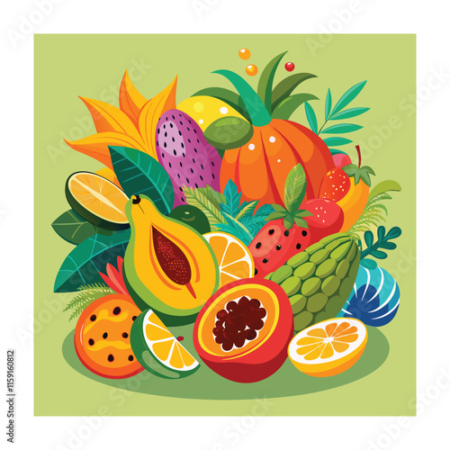 A Delicious Mexican Food Vector Illustration