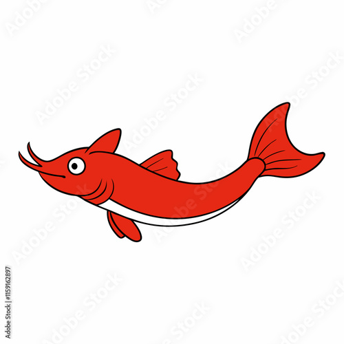 red fish cartoon