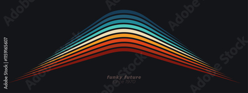An abstract background design in a minimalist retro style. Vector illustration.